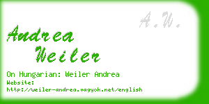 andrea weiler business card